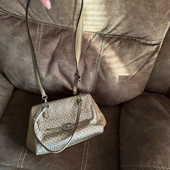 Coach Madison Op Art Needlepont Satchel - Picture 7 of 10